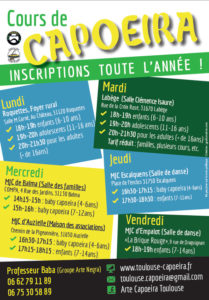 Flyer capoeira Toulouse 2020-2021